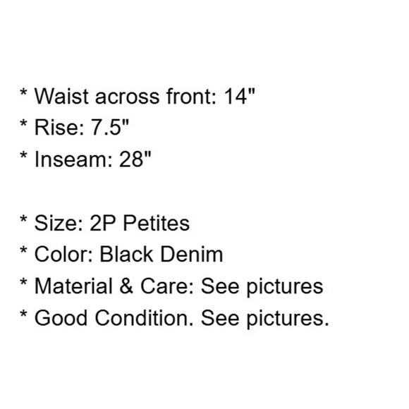 Michael Kors Jeans Petites 2P Black Izzy Skinny Stretch Denim Zip Pockets - Picture 4 of 16